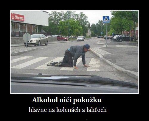 Alkohol ničí pokožku