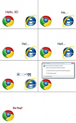 Explorer vs. Chrome