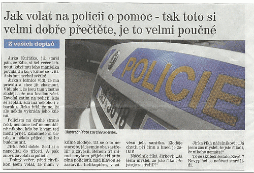 Jak volat policii?