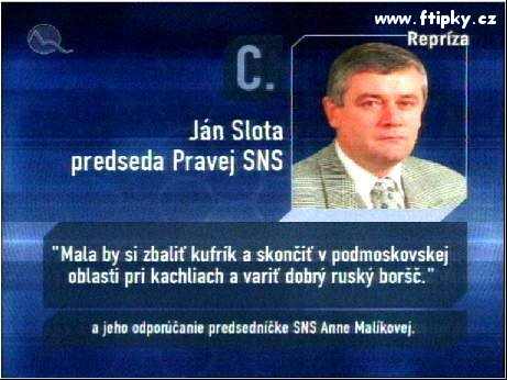 Copak řekl Ján Slota