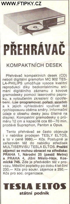 Moderní CD přehrávač