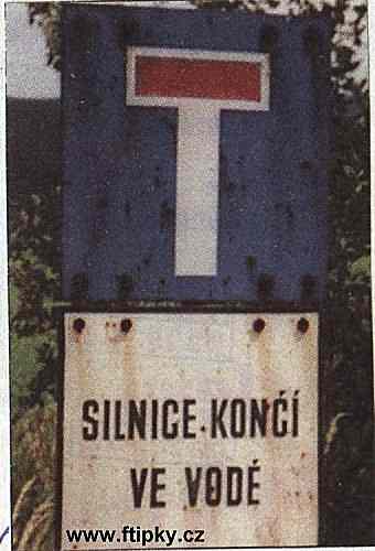 Silnice končí ve vodě