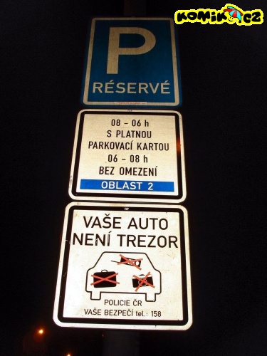 Takže kdy se tu smí parkovat