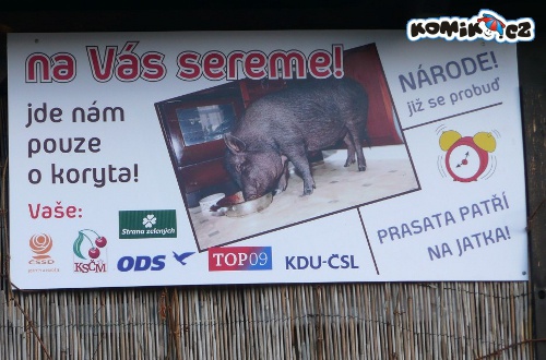 Tomu říkám předvolební plakát